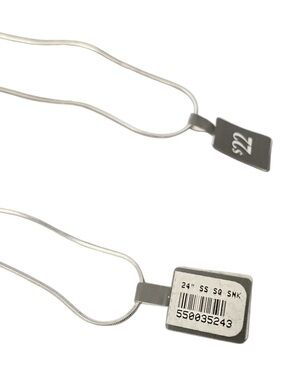 2 Sterling Silver Necklace Chains - 24 Inch In Length - New With Original Tags